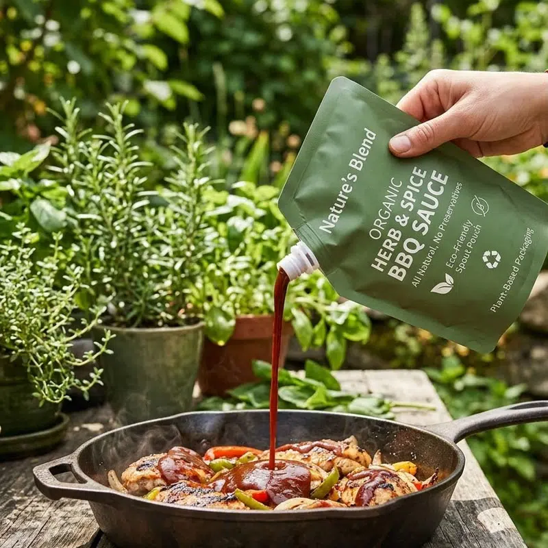 Eco_Feiendly_BBQ_Sauce_Spout_Pouces_Bags