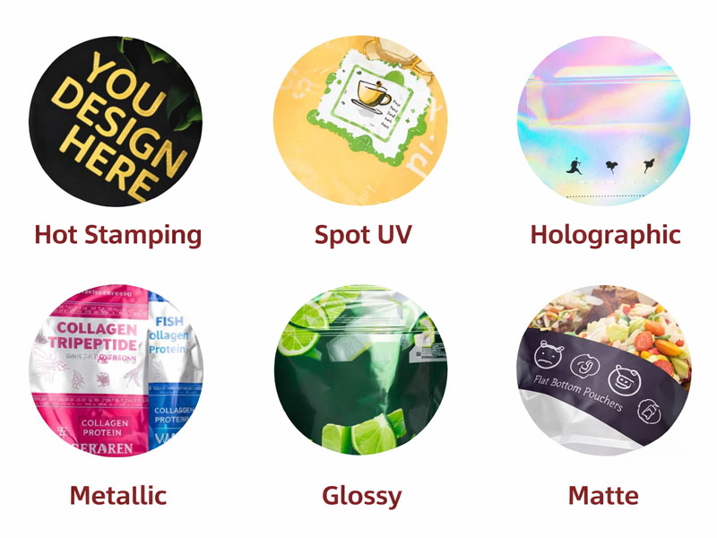 Surface Finishes of Flat Bottom Pouches