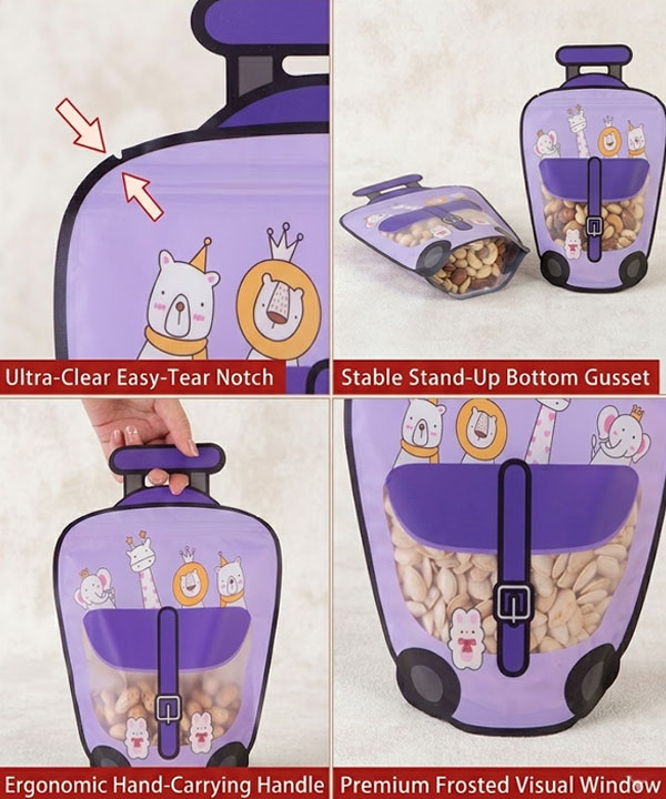 advantages of custom shaped pouches bags