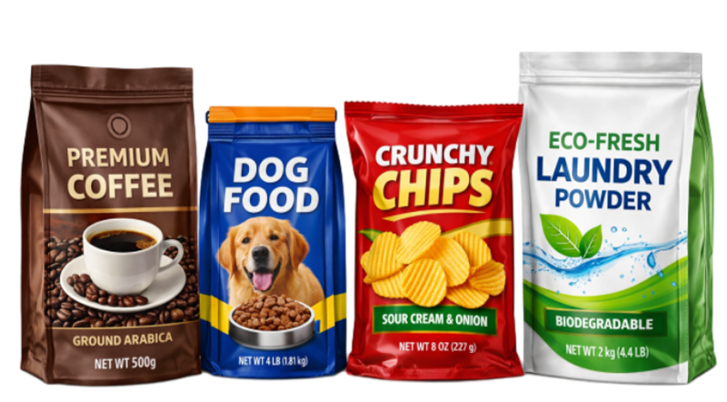 china side gusset bags