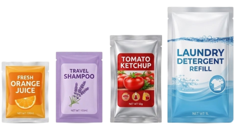 custom printed 3 side seal pouch factory