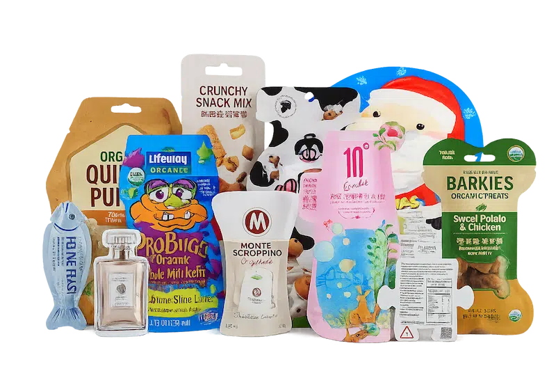 custom shaped pouches manufacturer in china