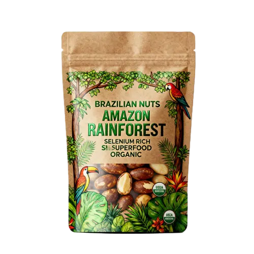 kraft paper stand up pouch wholesale