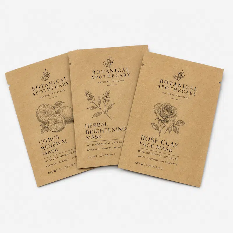 Kraft Paper Cosmetics Pouches