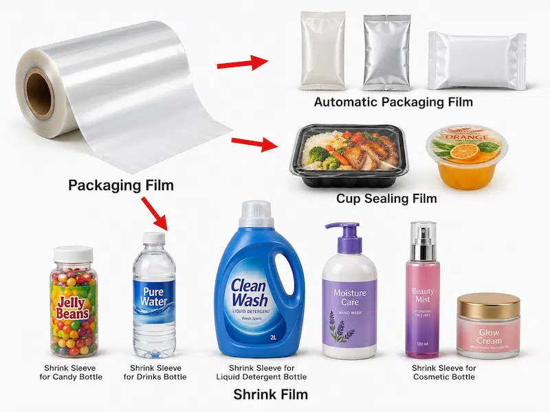 custom printed roll stock films for various purposes