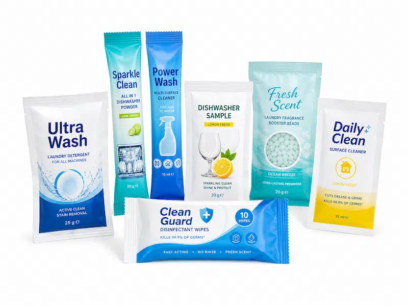 custom sachet packaging for Cleaning and Household
