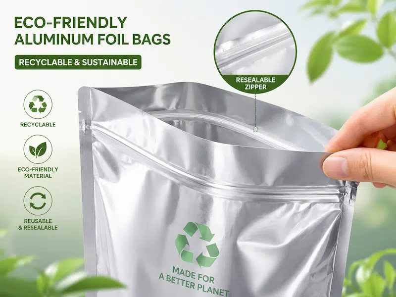 resealable aluminum foil bags​ custom