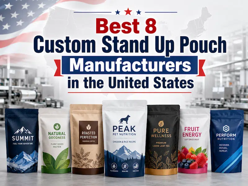 Custom Stand Up Pouch Manufacturers in the United States