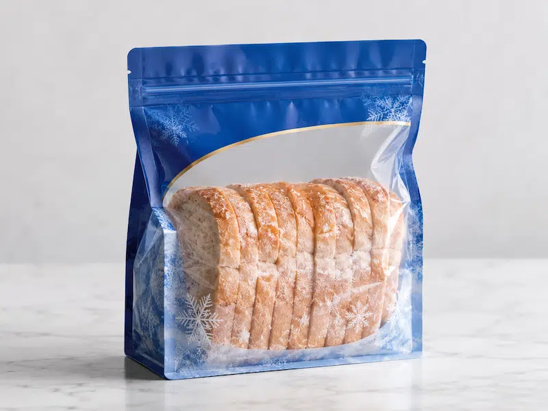 Flat-Bottom 8-Side Seal Pouch for Frozen Bread