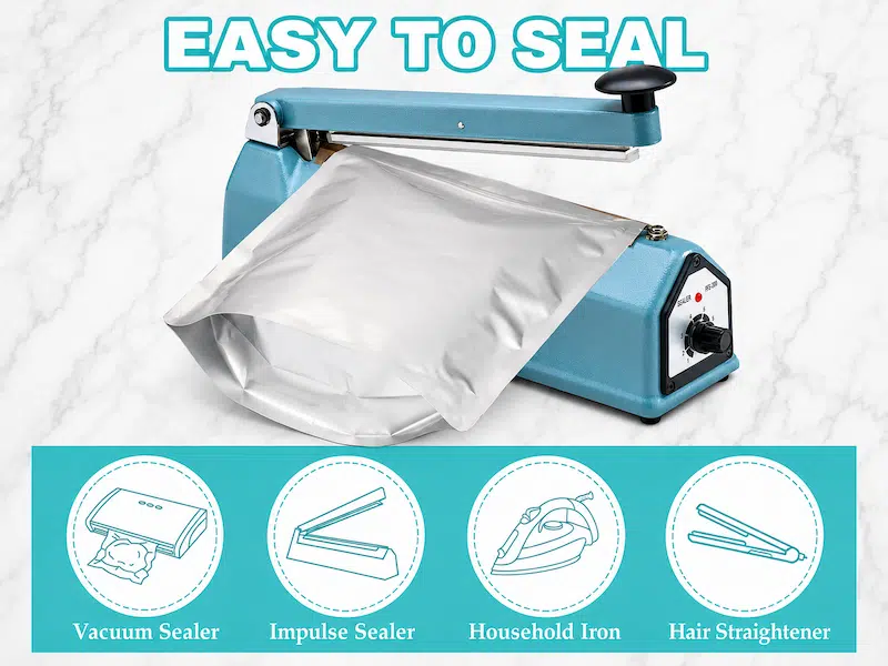 aluminium foil pouces easy to seal