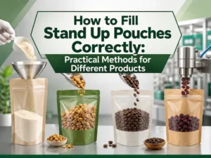 how to fill stand up pouches