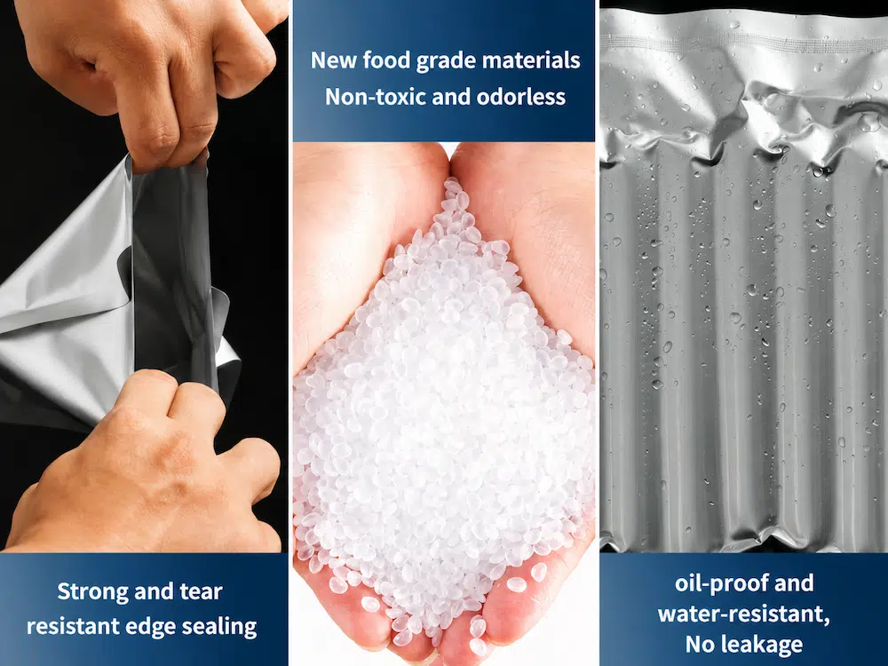 Food grade foil bag material features