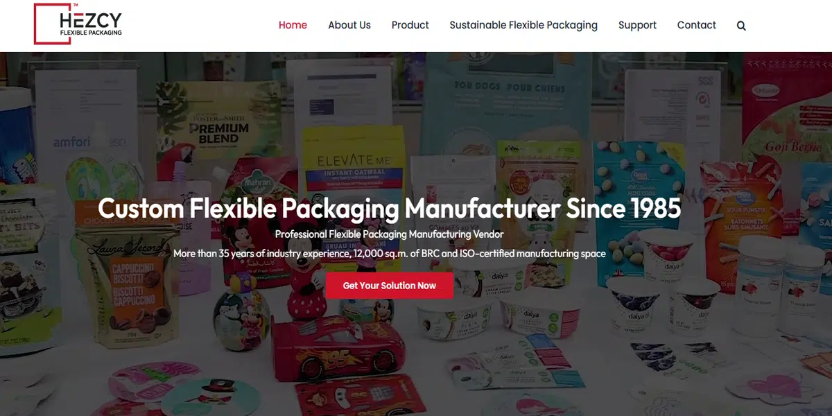 Hezcy Packaging high barrier stand up pouches