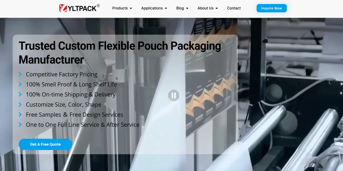 YLTPACK custom stand up pouches